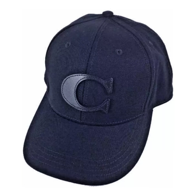 【COACH】素面棒球帽-深藍