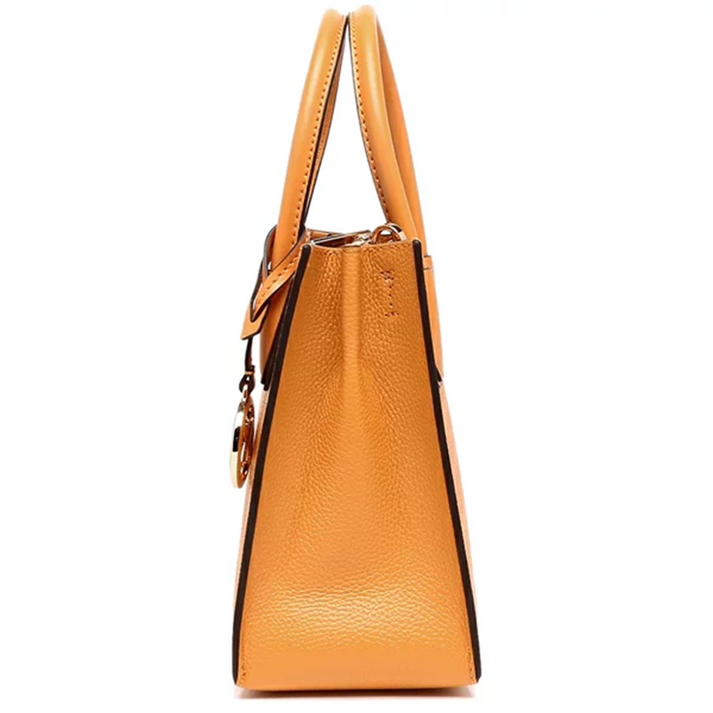 【MICHAEL KORS】素面皮革兩用包-桔黃-細節圖2