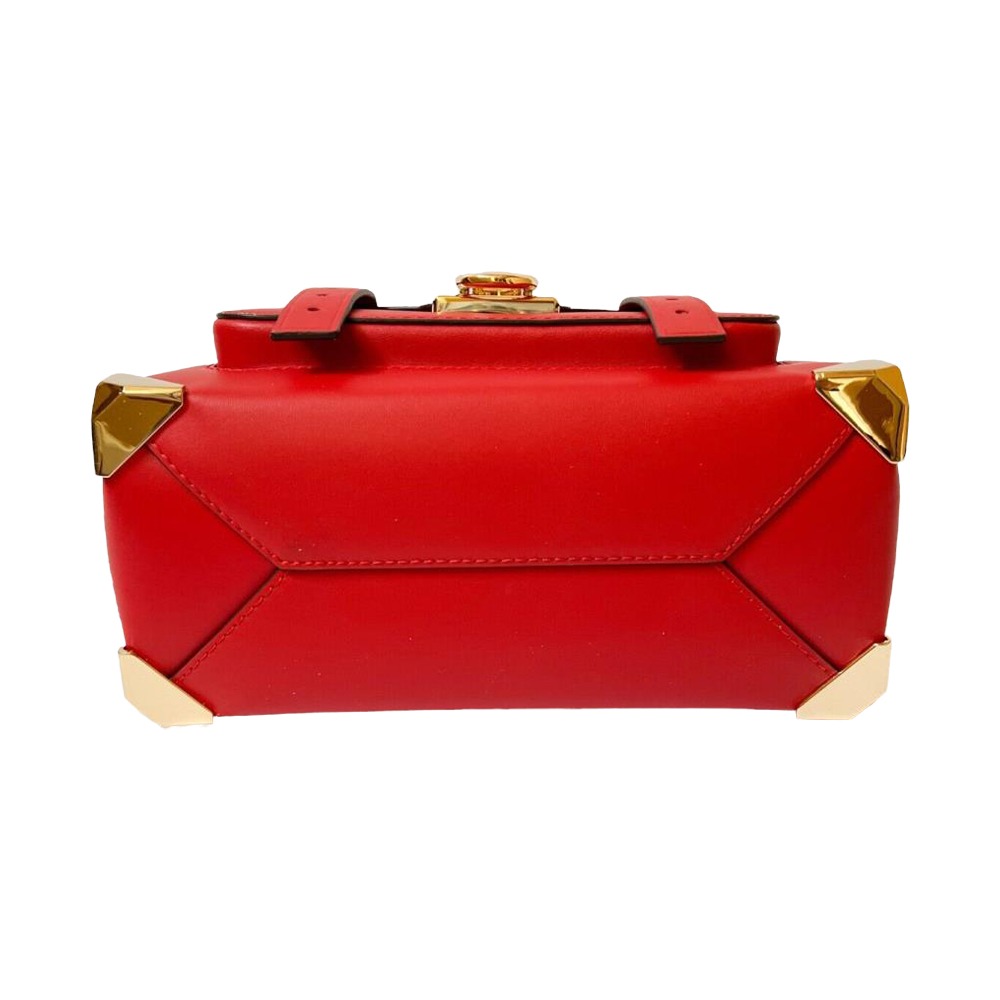 【MICHAEL KORS】造型皮革翻蓋兩用包-紅-細節圖3