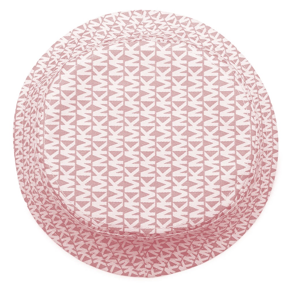 【MICHAEL KORS】滿版logo帆布帽子-粉紅色-細節圖3