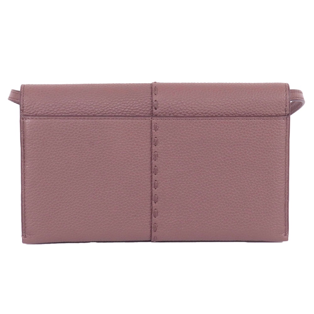 【Tory burch】拼接皮革翻蓋斜背包-薰衣草紫-細節圖2