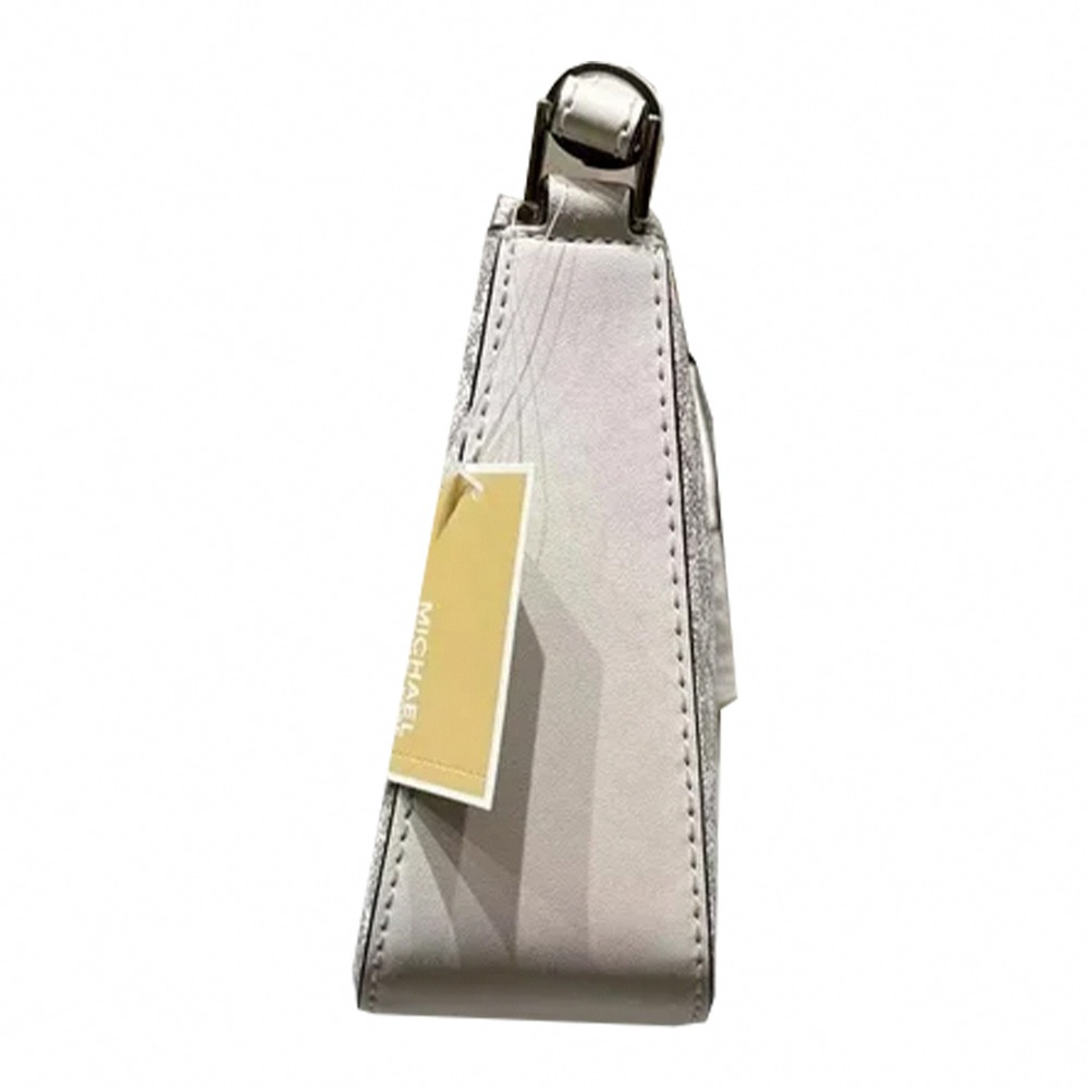 【MICHAEL KORS】滿版LOGO三合一皮革斜背包-香草白-細節圖2