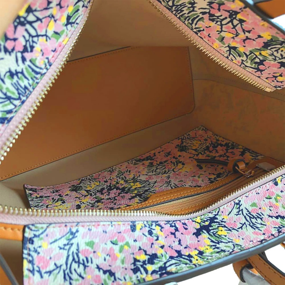 【TORY BURCH】印花皮革兩用托特包-粉色花卉-細節圖3