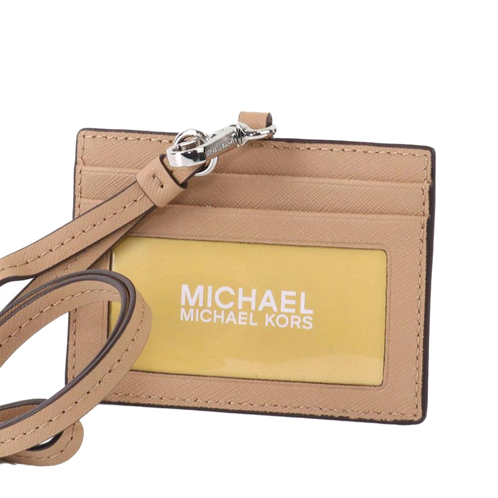 【MICHAEL KORS】簡約皮革證件夾零錢包-奶茶-細節圖3