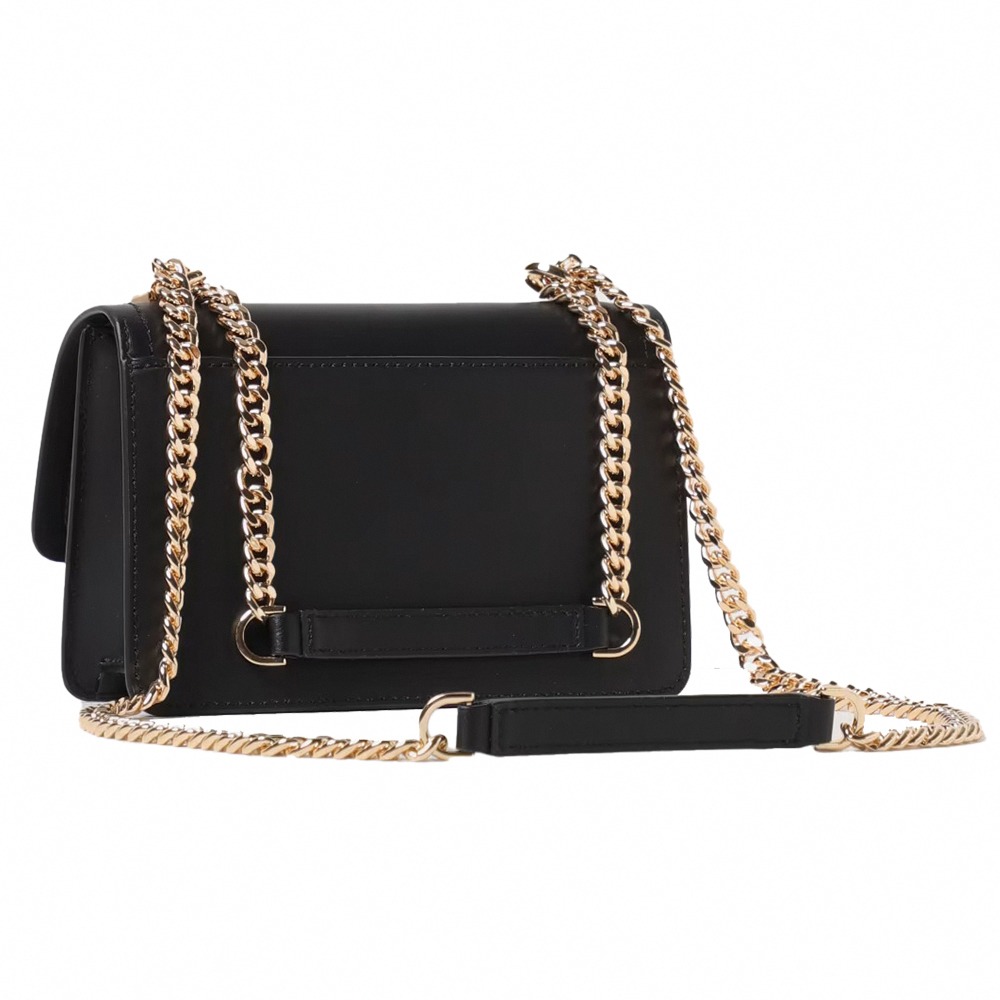 【MICHAEL KORS】滿版LOGO皮革肩斜兩用鍊包.-黑-細節圖2
