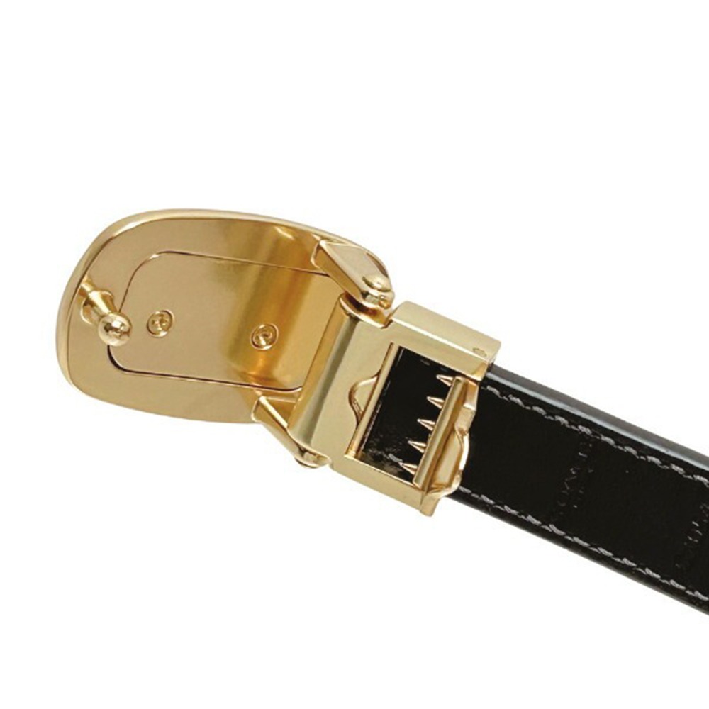 【COACH】經典老花LOGO皮帶-咖啡色-細節圖5