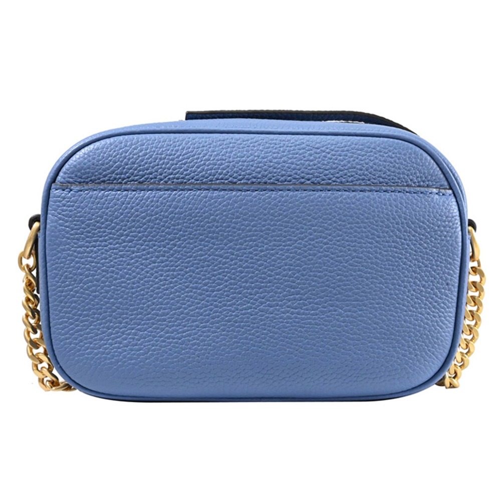 【TORY BURCH】荔枝皮革相機包-水藍色-細節圖3