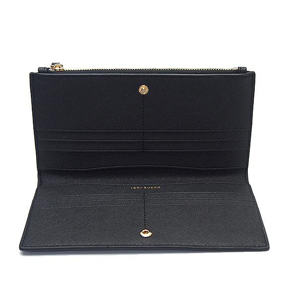 【TORY BURCH】對開防刮長夾-黑色-細節圖3