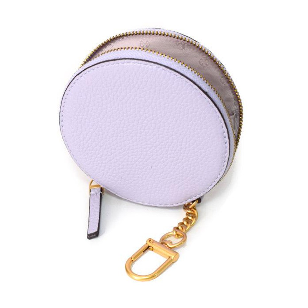 【TORY BURCH】圓形拉鍊零錢包-薰衣草紫-細節圖2