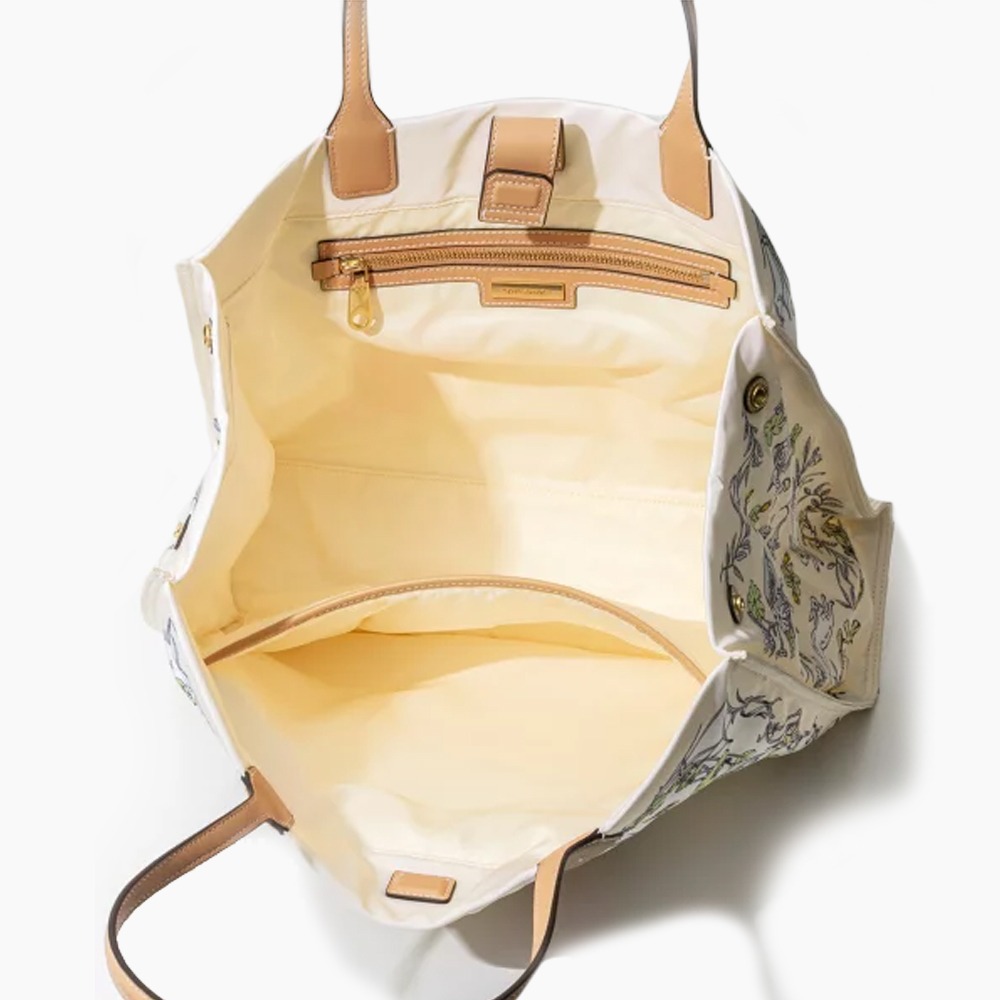 【TORY BURCH】高質感尼龍花卉大款托特包-細節圖2