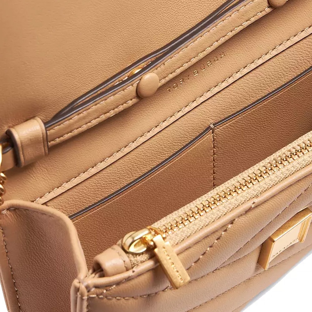 【TORY BURCH】專櫃款kira迷米鍊條兩用包-奶茶-細節圖2