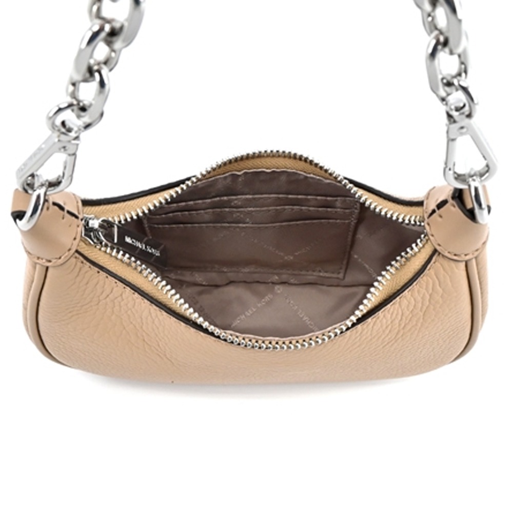 【MICHAEL KORS】荔枝皮革鍊條兩用包-卡其-細節圖2