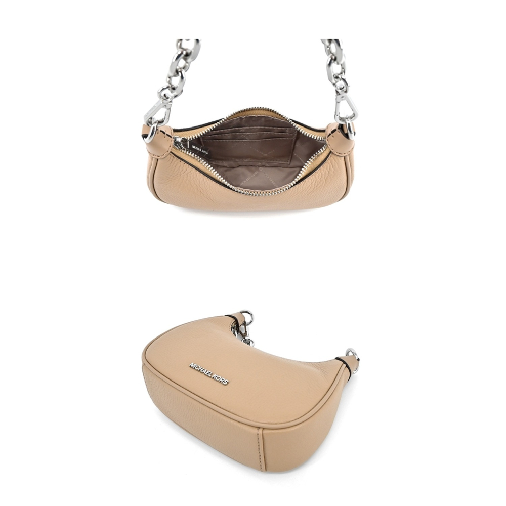 【MICHAEL KORS】荔枝皮革鍊條兩用包-卡其-細節圖4