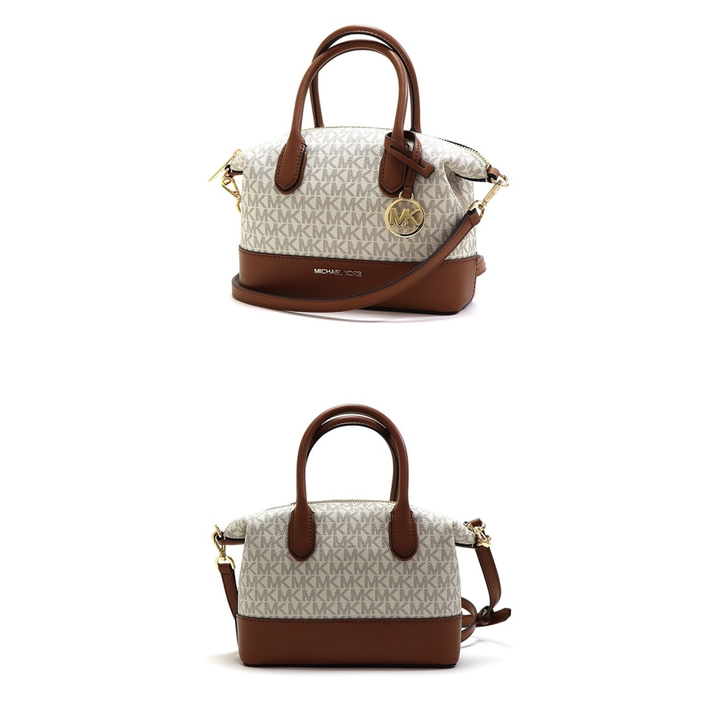 【MICHAEL KORS】老花皮革兩用包-香草焦糖-細節圖3