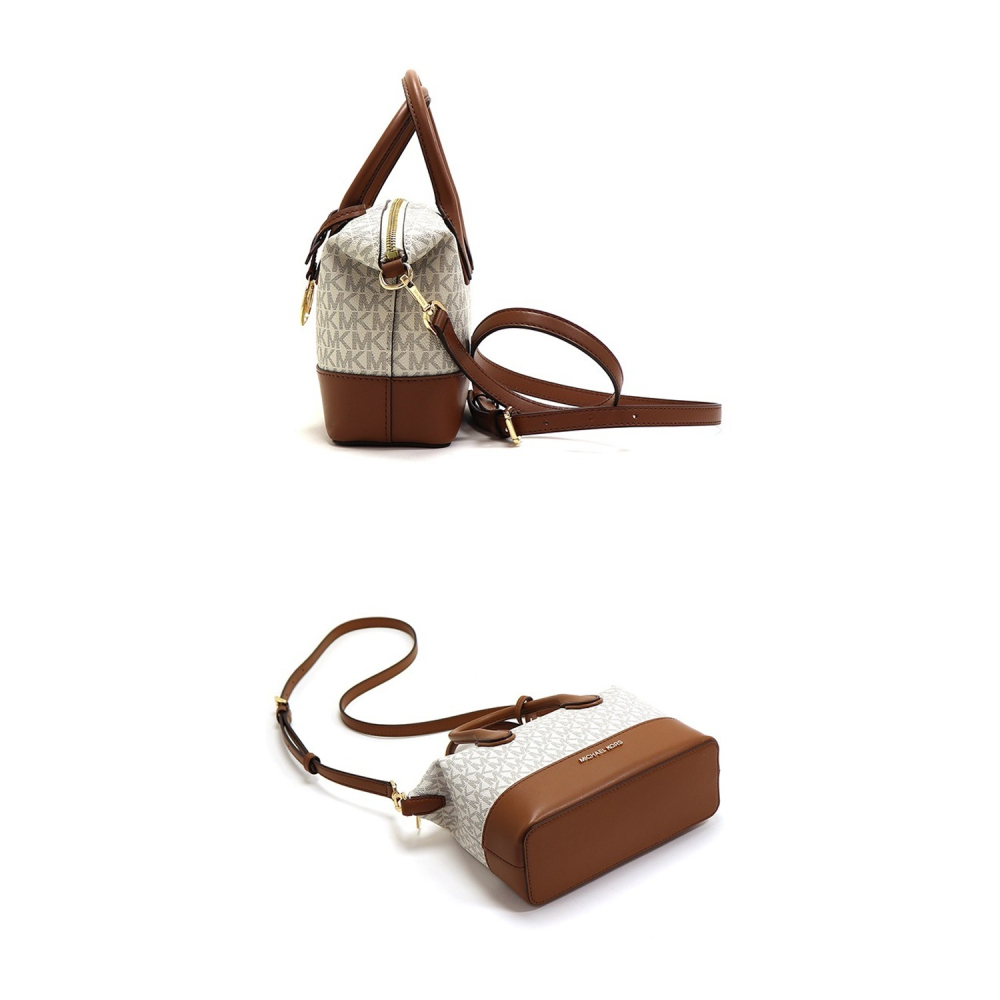 【MICHAEL KORS】老花皮革兩用包-香草焦糖-細節圖4