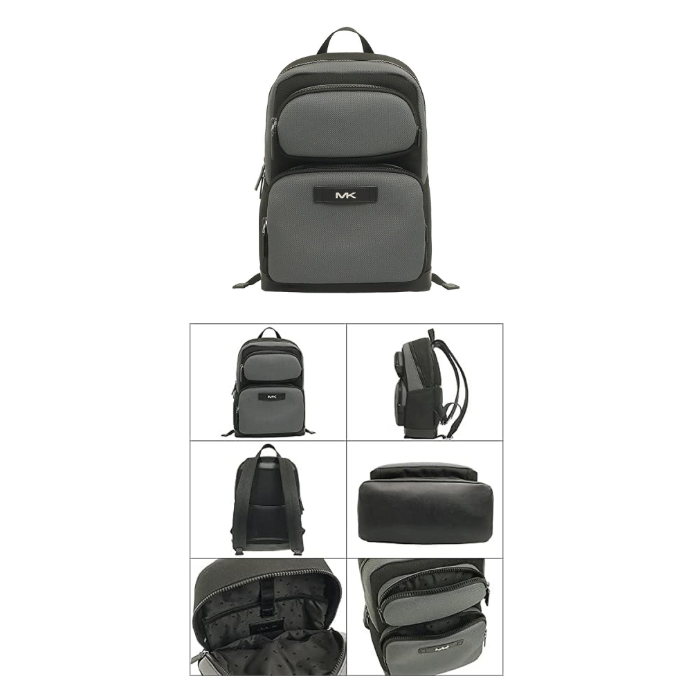 【MICHAEL KORS】尼龍公事後背包-灰黑-細節圖2