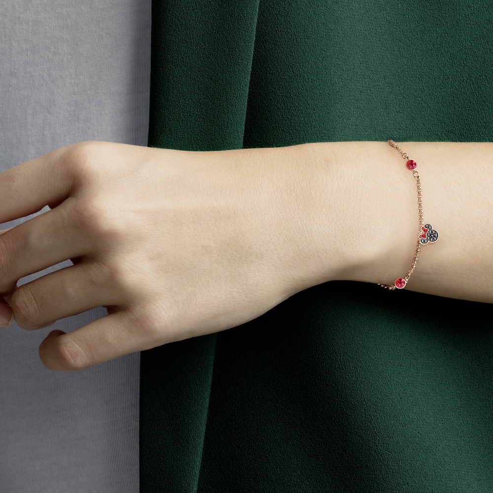 【SWAROVSKI】迪士尼聯名造型手鍊-玫瑰金-細節圖4