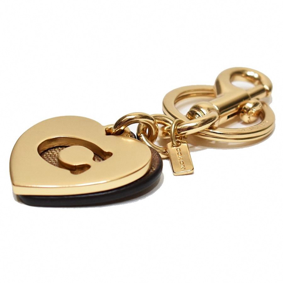 【COACH】造型吊飾/鑰匙圈-愛心金屬-細節圖2