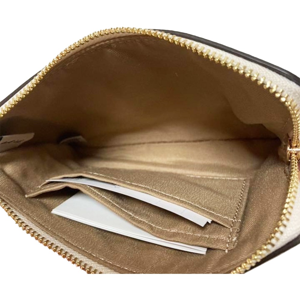 【COACH】防刮皮革L型拉鍊手拿包 -聖誕裝飾-細節圖4