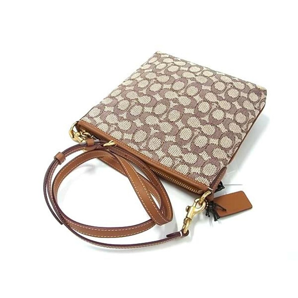 【COACH】滿版LOGO迪士尼聯名斜背方包-米奇緹花-細節圖3