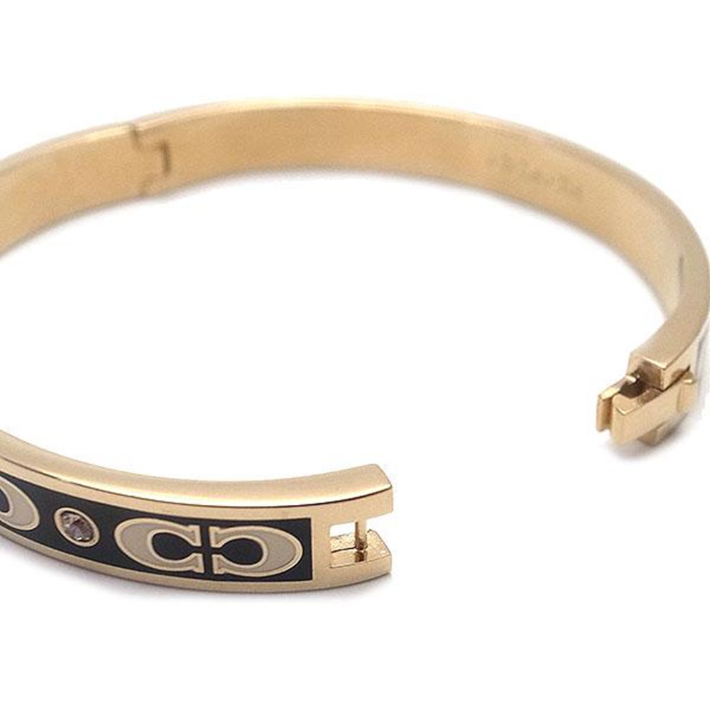 【COACH】C-LOGO手環-金/黑色-細節圖3