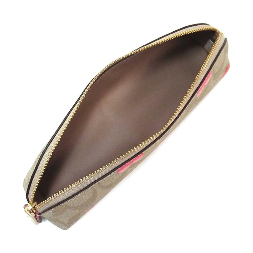 【COACH】C-LOGO印花筆帶/化妝包-愛心-細節圖2