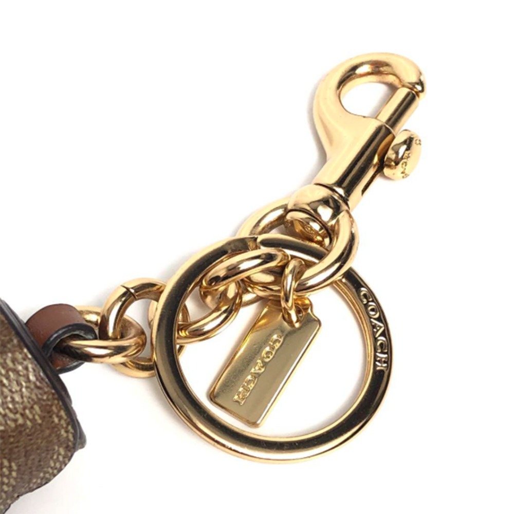 【COACH】皮革流蘇彩色吊飾-細節圖5