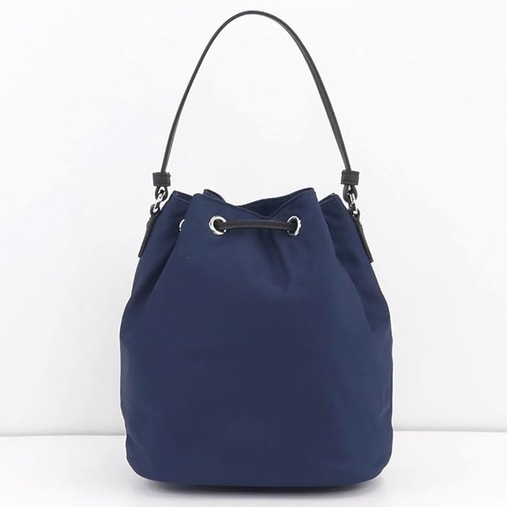 【TORY BURCH】尼龍束口兩用包-深藍色-細節圖2