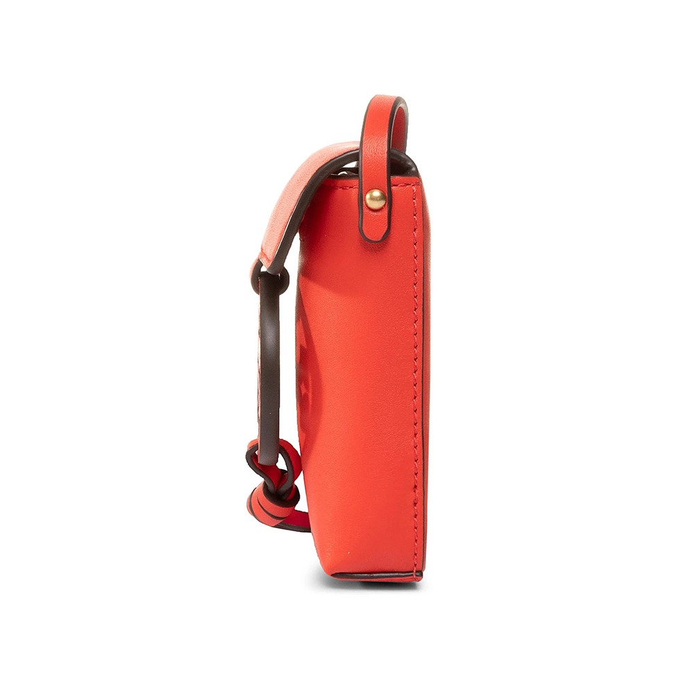 【TORY BURCH】雙T-LOGO皮革小包-紅色-細節圖3