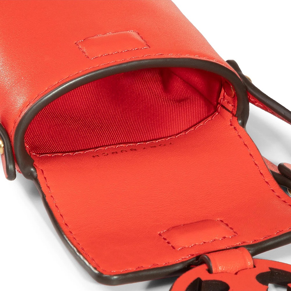 【TORY BURCH】雙T-LOGO皮革小包-紅色-細節圖5