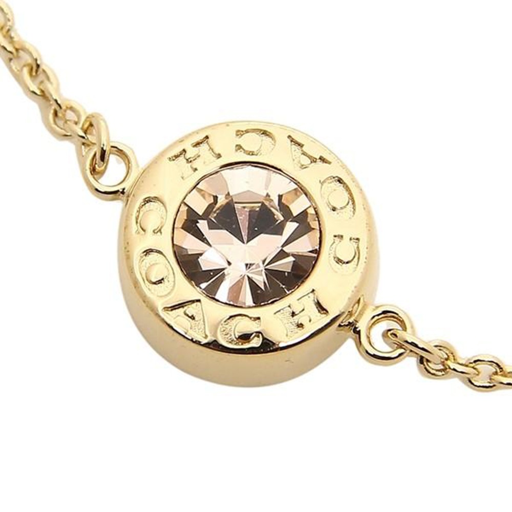 【COACH】晶鑽圓環手鍊-金色-細節圖3