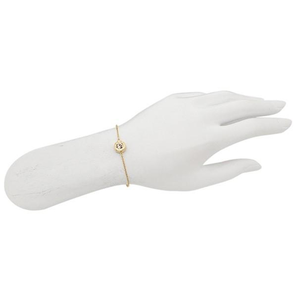 【COACH】晶鑽圓環手鍊-金色-細節圖5