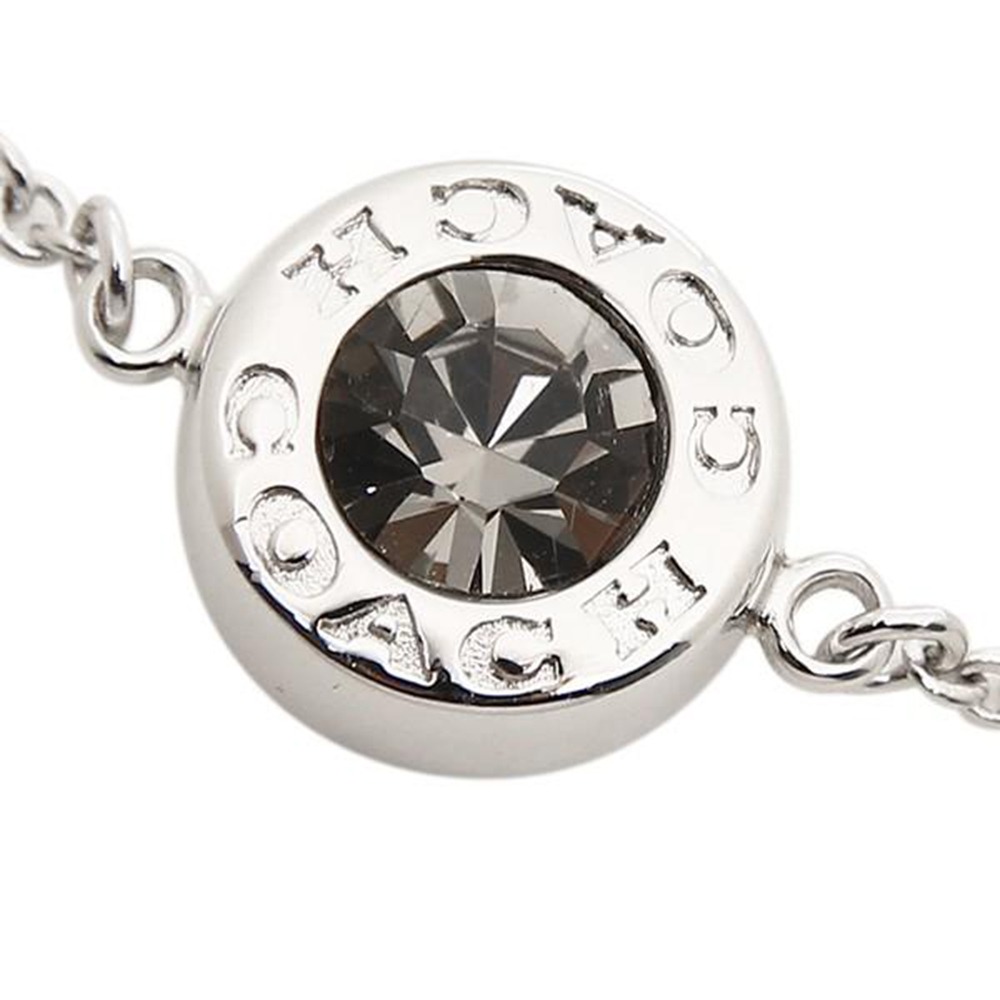 【COACH】晶鑽圓環手鍊-銀色-細節圖3