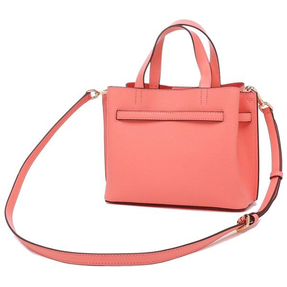 【MICHAEL KORS】造型皮革兩用包-珊瑚桔-細節圖3