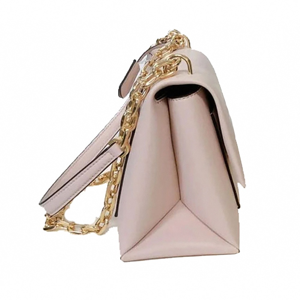 【MICHAEL KORS】翻蓋皮革肩斜兩用鍊包-粉-細節圖2