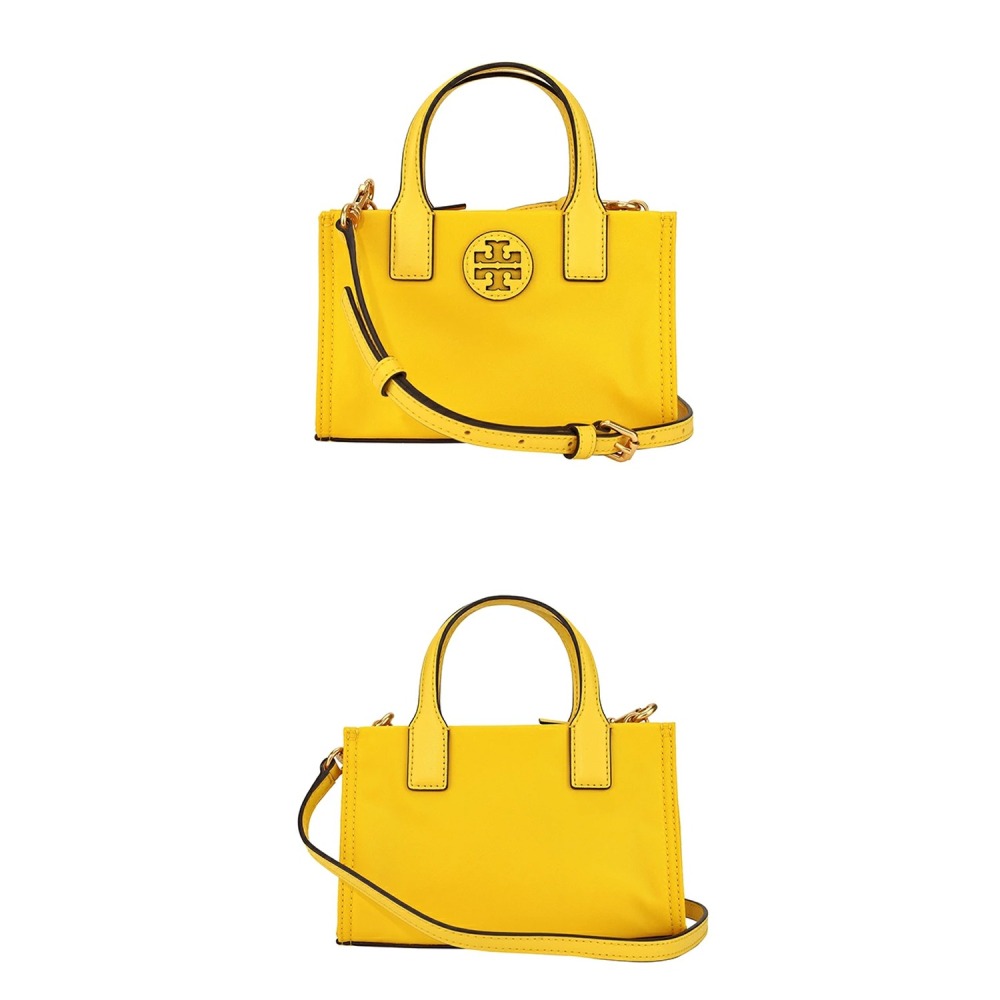 【TORY BURCH】尼龍迷你托特包/兩用包-黃-細節圖2