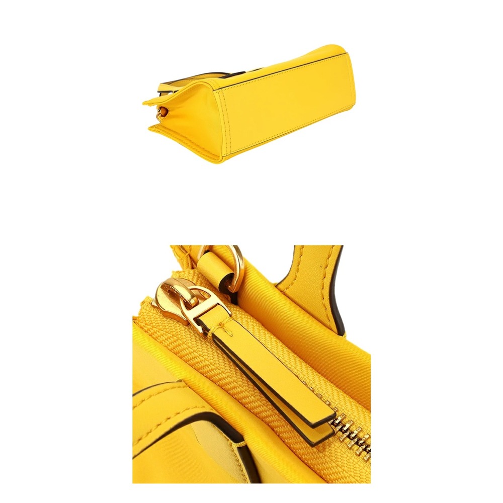 【TORY BURCH】尼龍迷你托特包/兩用包-黃-細節圖3