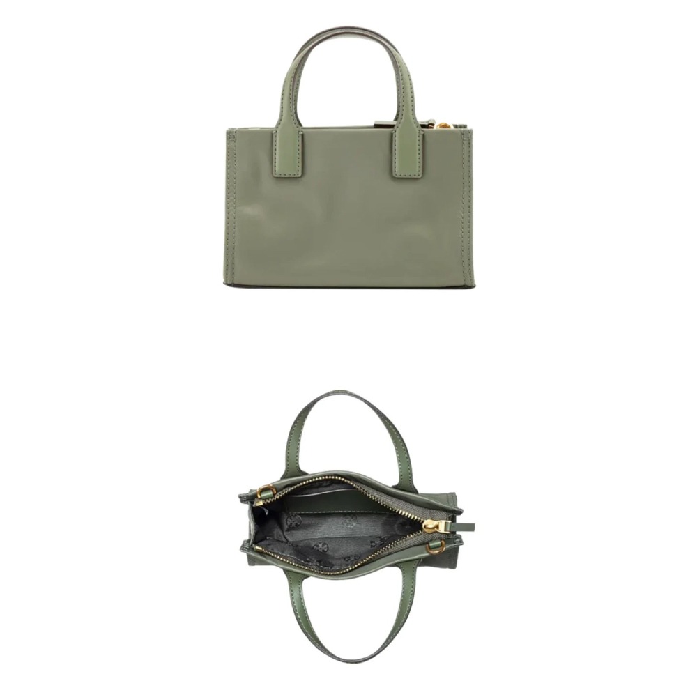 【TORY BURCH】尼龍迷你托特包/兩用包-軍綠-細節圖3