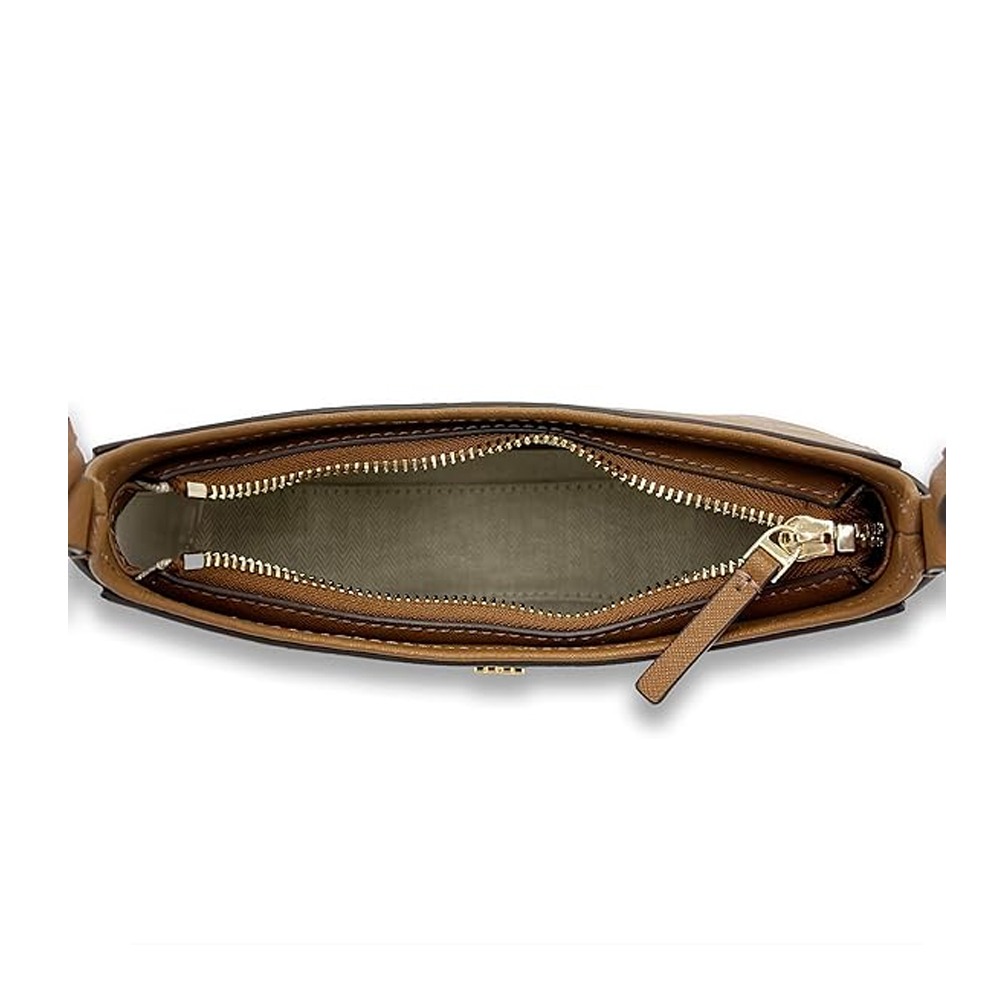 【TORY BURCH】Emerson 防刮皮革馬鞍包-焦糖-細節圖2