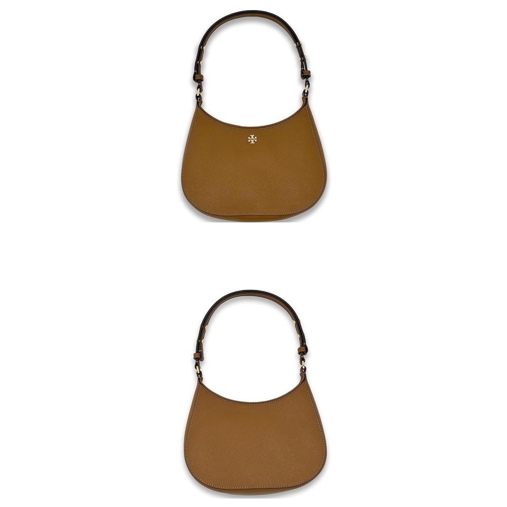 【TORY BURCH】Emerson 防刮皮革馬鞍包-焦糖-細節圖3