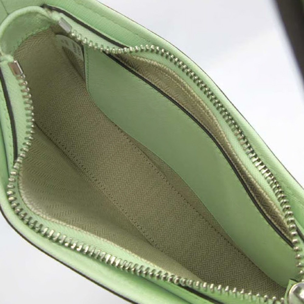 【TORY BURCH】Emerson 防刮皮革馬鞍包-薄荷綠-細節圖2