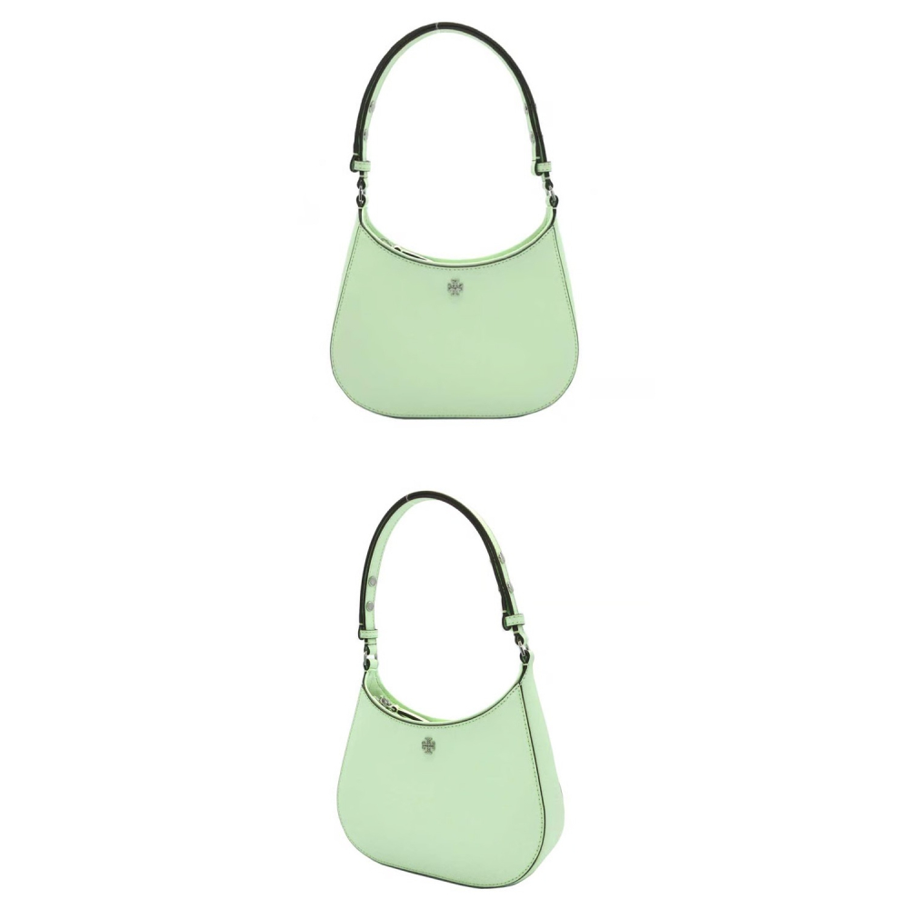 【TORY BURCH】Emerson 防刮皮革馬鞍包-薄荷綠-細節圖3