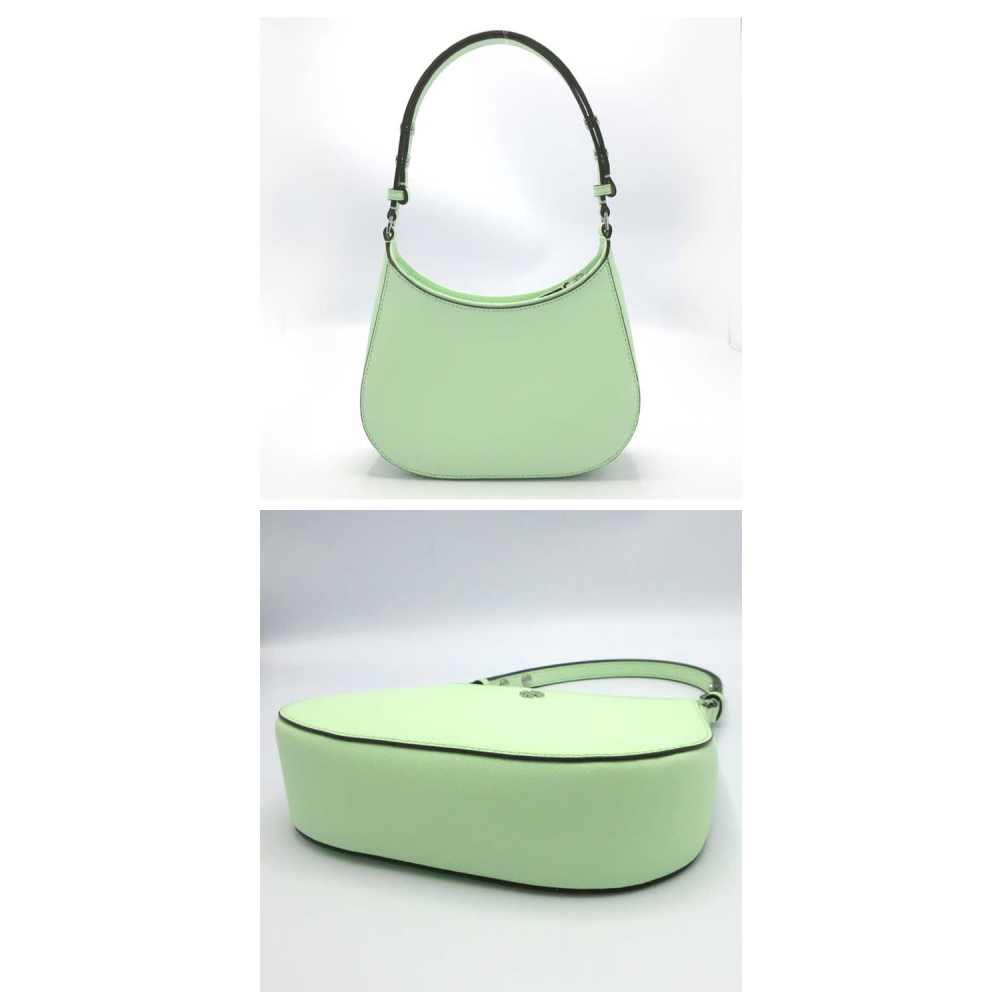 【TORY BURCH】Emerson 防刮皮革馬鞍包-薄荷綠-細節圖4