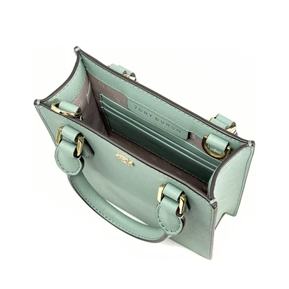 【TORY BURCH】迷你手提托特包-薄荷綠-細節圖2