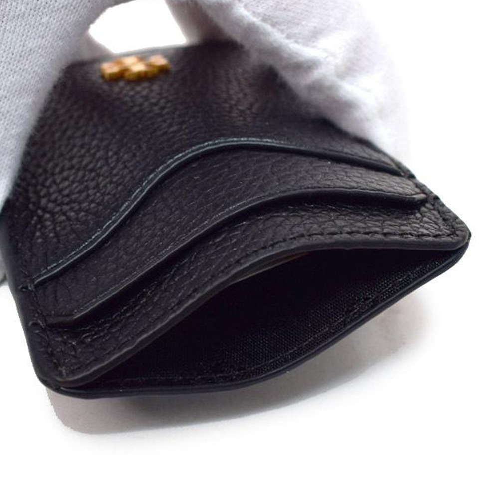 【TORY BURCH】真皮卡片夾-黑-細節圖2