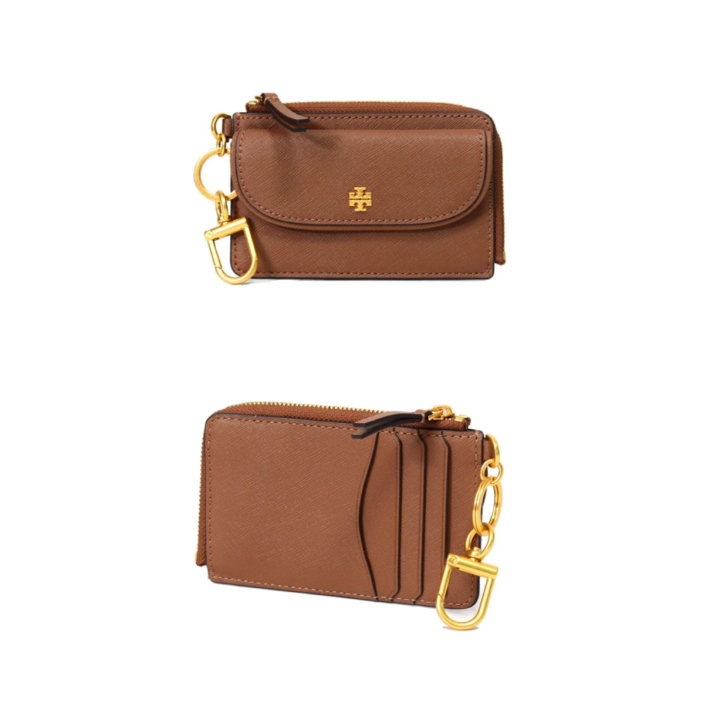 【TORY BURCH】多功能卡片零錢包-焦糖-細節圖3