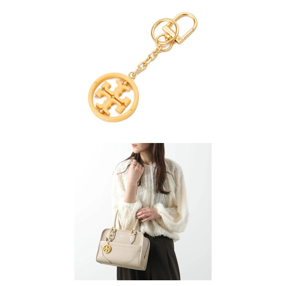 【TORY BURCH】LOGO吊飾-黃-細節圖2