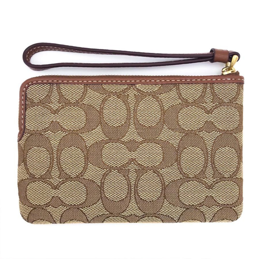 【COACH】印花防刮PVC皮革L型拉鍊手拿包-迪士尼-細節圖3