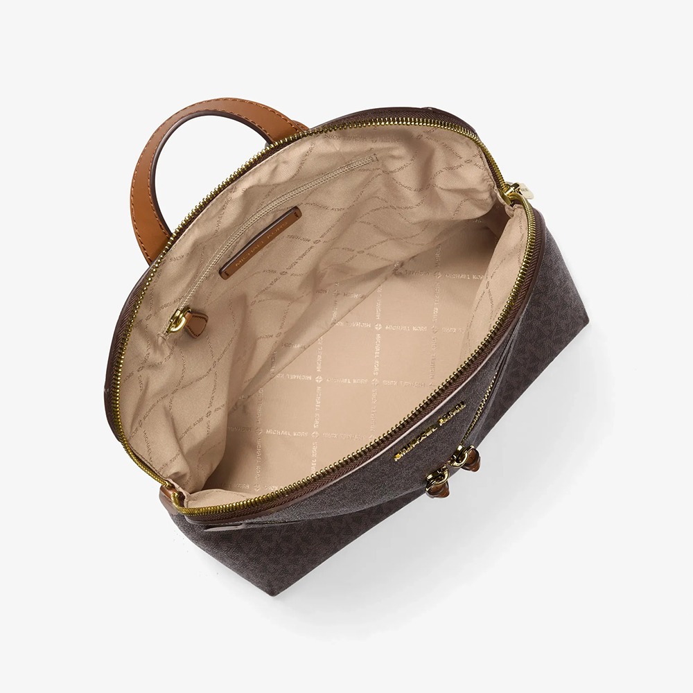 【MICHAEL KORS】防刮皮革滿版後背包-咖啡駝-細節圖2
