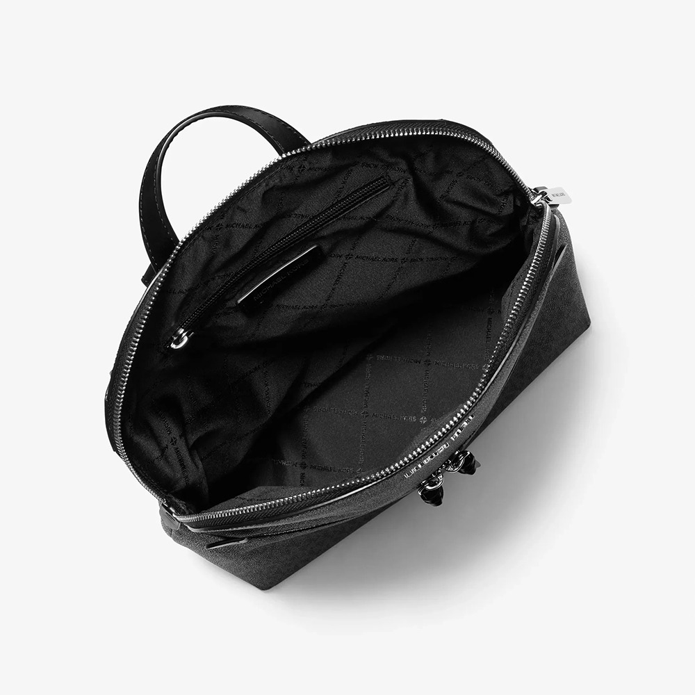 【MICHAEL KORS】防刮皮革滿版後背包-黑色-細節圖2
